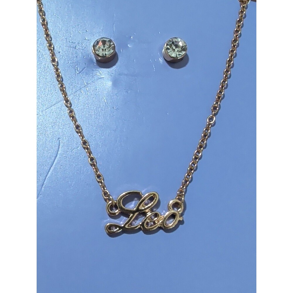 Claire’s Girls Zodiac Sign Astrological Symbol Necklace Pisces Gold Earrings